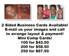 Actor & Modeling Business Cards